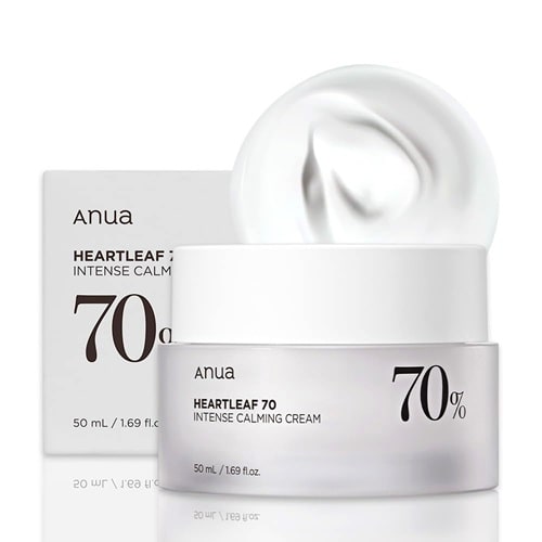 کرم آبرسان و مرطوب کننده کاسه ای ضد چین و چروک آنوا مدل HEARTLEAF 70%