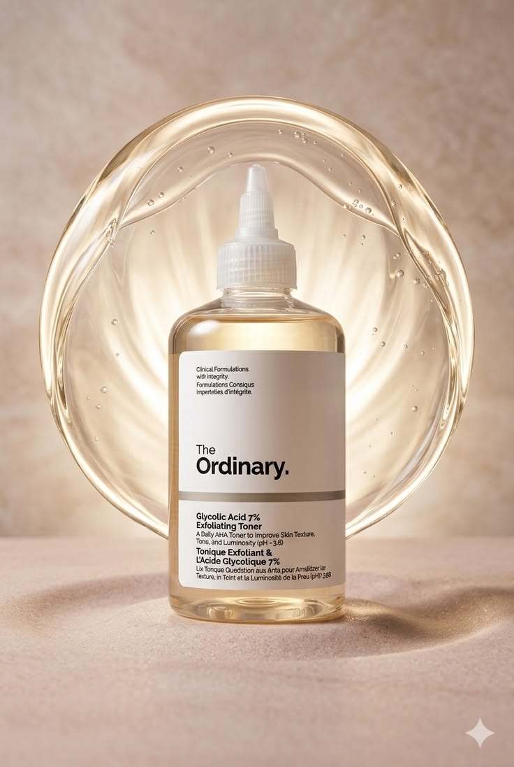 تونر گلیکولیک اسید اوردینری The Ordinary | شفاف کننده، لایه بردار ملایم، آبرسان | 240 میل | اصل
